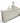 John Richard Castellane white sideboard w/ 4 shelves, 38" h, 90" w, 18" d