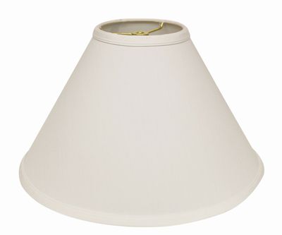 15" White Deep Cone Slanted Lampshade