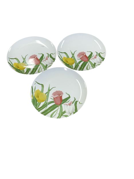 Fitz&Floyd Tulip Garden Luncheon Plates 7.5"