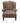 Woodmark George III Style Mahogany Wing Back Chair & Ottoman