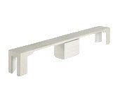 Extendable Bench 134.75"W x 14.25"D x 18.25"H  Canadian Birch