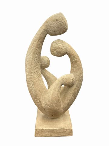 Plaster Sculpture  Signed Yael Shalev 18"x8"