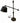 Vintage industrial-style adjustable metal desk lamp, 27" h