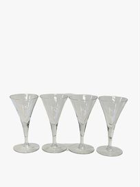 Set Of Four Samll Wine/Martini Glases 5.5"x3"