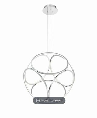 Eurofase Glenview 6 Light Geometric Pendant 24" Square