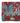 Blue/brown/green flat-woven Turkish kilim pillowcase, 16" x 16"