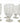 Set of 6 Princess House crystal goblets, 6" h