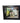 Rectangular beveled mirror in black frame, 29.5" h x 35.5" w