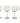 Set of 4 Tiffany crystal wine glasses, 7" h