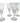 Set of 4 Sasaki "Wings Clear" crystal champagne glasses w/ frosted bird stem, 6.