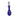 Blue Bohemian Cut Crystal Decanter 15x4"