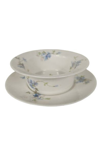 Antique Haviland Limoges Sm. Bowl w Saucer 1.5"h x 5"w
