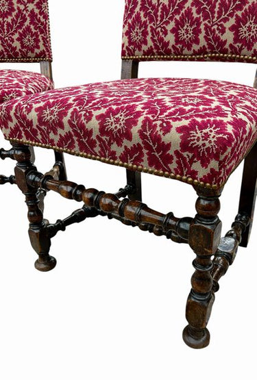 (8) Early 18th century & Later Flemish Walnut Side Chairs