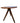 West Elm Tripod Round Walnut Bistro Table 30"hx30"Dia