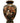 Antique Japanese Satsuma Black Vase 15"h x 9"Dia