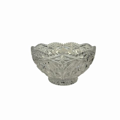 Etched Crystal Bowl 5Dx9