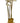 Set of 3-pc brass fireplace tools w/ stand, 25" h