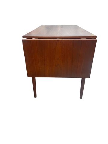 MCM Teak Desk w/Extending Top & 2-drawers, 28.75H. 47-63W. 26D