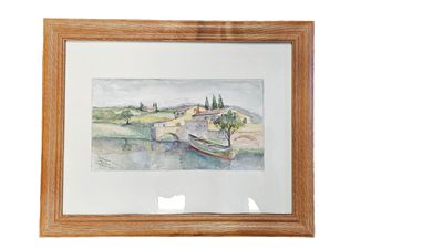 Water Color Signed Toscanna 12"x15"