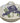 Artisan Pottery Covered Casserole Dish, Wht w Iris 8"h x 12"w