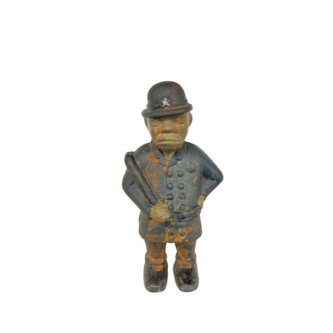 Mulligan The Cop Cast Iron Bank  8"x4"