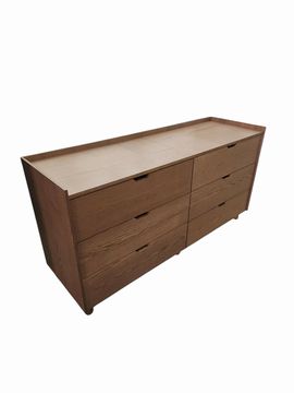 Prospect 6 Drawer Long Dresser, Walnut