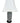 Blanc De Chine table lamp w/ ivory shade, 30.75" h