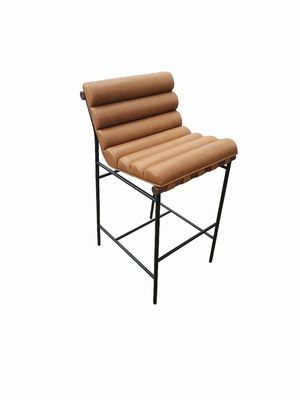 Vail Bar Stool, Saddle, Walnut