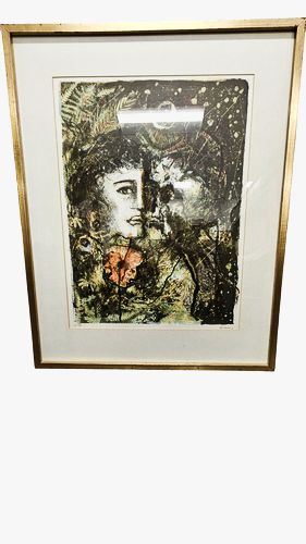 Keith Mitchell Signed Lithograph, "Shakespeare Sonnet III", 28"Hx22"W