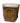 VTG hexagonal wooden end table w/glass top, 21.5H 28W 25D
