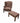 Woodmark George III Style Mahogany Wing Back Chair & Ottoman