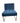 Pair Of Blue Upholstery Accent Chairs w/Chrome Legs 25x28x33"ht.