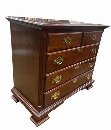 Colonial Furniture Co. Chippendale-style small dresser, 32.5H 38W 19D