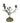 Patinaed Metal 3-Arm Candleholder/Chandelier 10 x 10"