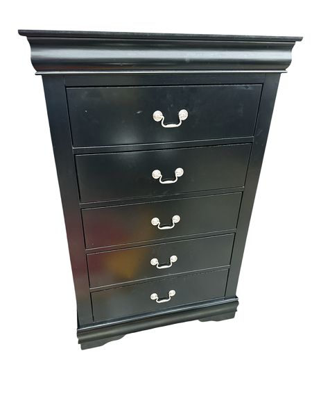 5-Drawer Chest/Dresser (Black, 31x16x48")