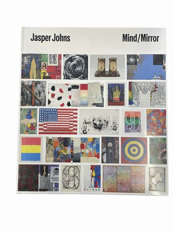 "Jasper Johns, Mind/Mirror" hardcover book, 9.5x11H