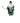 Irish Santa Claus Figurine w/Green & Gold Velvet Suit 18x9"