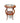 Painted Italian Rococo style round table w/ lower shelf, pastoral scene/florals