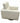 Bloomingdale's White Leather Swivel Chair, H. 29.5 in. x W. 31 in. x D. 33 in.