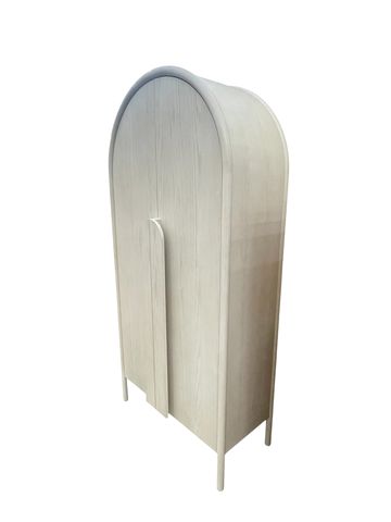 Crate & Barrel "Annie" whitewash storage cabinet, 80H. 38W. 19D.