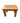 Crosscut wood step stool, 10" h, 14" w, 11" d