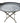 Folding Metal Outdoor Butler/Accent Table 28"h x 17.5w x 25"l