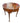 Baker Queen Anne-style mahogany flip-top gateleg table w/ 2 drawers, 28.5" h, 30