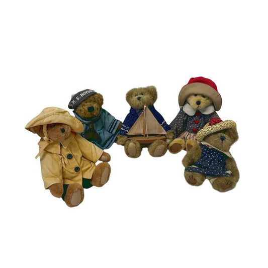 Set of 5 Adorable Boyd's Bears approx 8"H