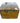 Japanese black lacquer 2-tier box, 5.25x5.25x3.5"