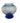 Rosenthal Studio-Line blue glass vase, 6.75" h