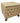 Natural woven seagrass storage ottoman/table, 21" h, 23" w, 23" d