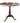 Vintage Queen Anne Style Mahogany Round Top Side Table, H. 25 in. x 24 in. Diam.