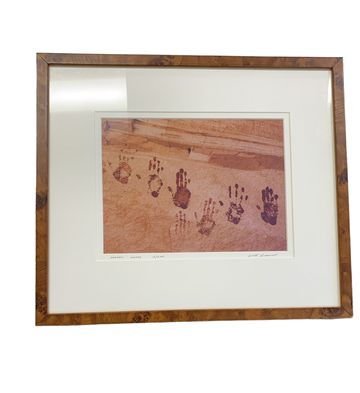 Framed Photo By Will Connor Signed & Numbered Anasazi Hands 28"x24"