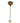 Vintage Floor Lamp w Stained Glass Shade 65"